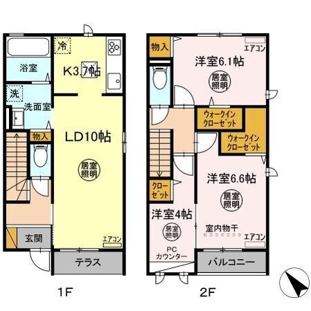 八幡宿駅 徒歩21分 1-2階の物件間取画像